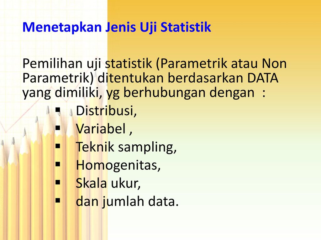 Jenis Uji Statistik Parametrik Dan Nonparametrik